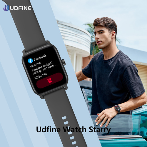 Smartwatch Reloj Udfine Starry Alexa Llamadas Spo2 Natacion Negro