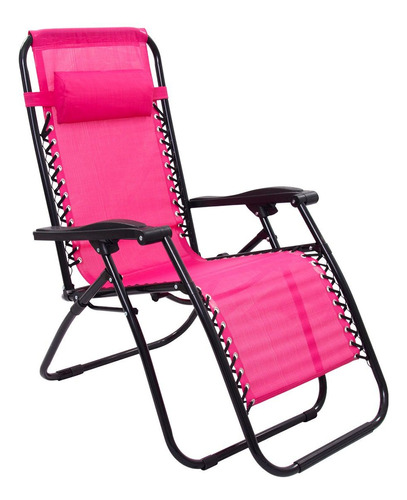 Cadeira Espreguiçadeira Pelegrin Gravidade Zero Rosa