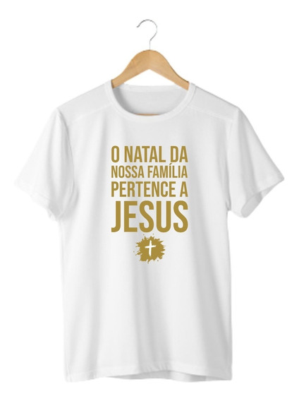 Camiseta Natal C/ Jesus Evangelica Para Família Original Top | MercadoLivre