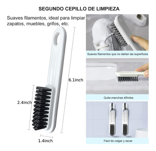 Timotech 2 Cepillos De Inodoro De Silicona Con Soporte