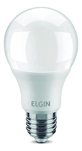 10 Lampada De Led 9w Elgin A60 Bivolt E27 Amarela 3000k Luz Branco-quente 110V/220V