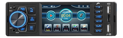 Autoestéreo Con Bluetooth Y Cámara Trasera Mcs-9986 Color Negro