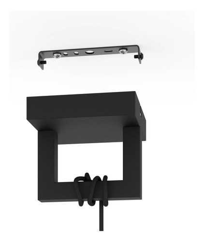 Lámpara Colgante Bogota Acero Negro 1x60w E27 390002