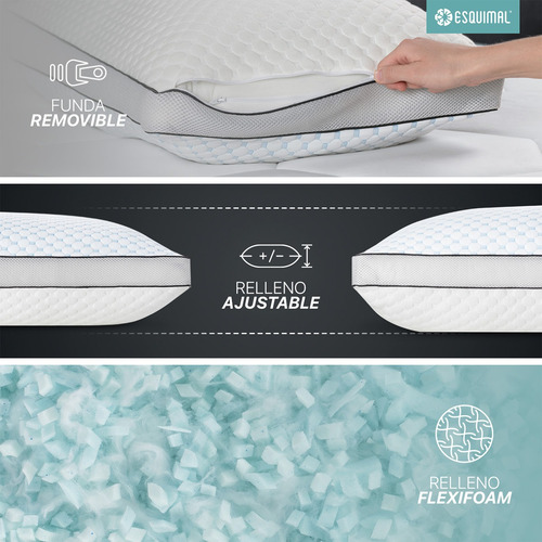 Almohada Cool+bambú Esquimal Memory Foam Ajustable King Size