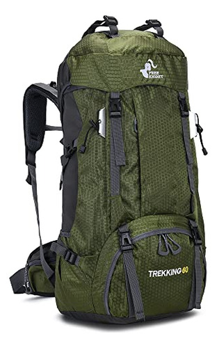 Mochila Senderismo 60l Bseash Con Cubierta Impermeable