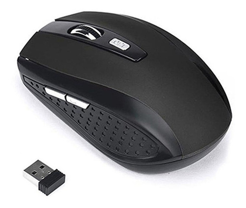 Mouse Óptico Usb Gamer 2400 Dpi Sem Fio 6 Botões Wireless S Cor Preto