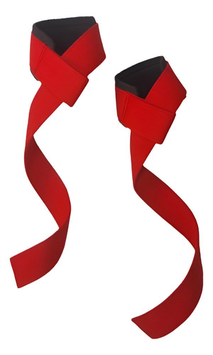 Straps Lifting Gym Correas Pesas Fitness Crossfit Muñequeras Color Rojo