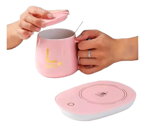 Taza Mug De Ceramica Con Calentador Electrico