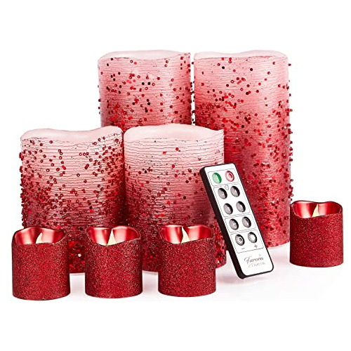 Velas Sin Llama Led Control Remoto  Juego De Velas S...