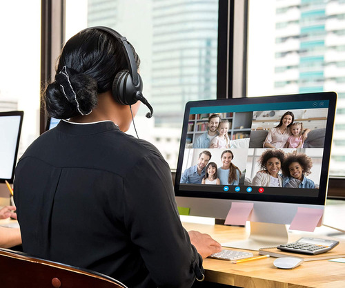 Audífonos Headset Con Cable Usb | Negro / Aluratek