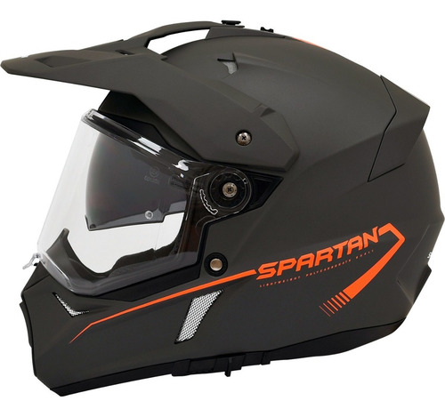 Imagen 2 de 7 de Casco Spartan Wolf Ds Solid