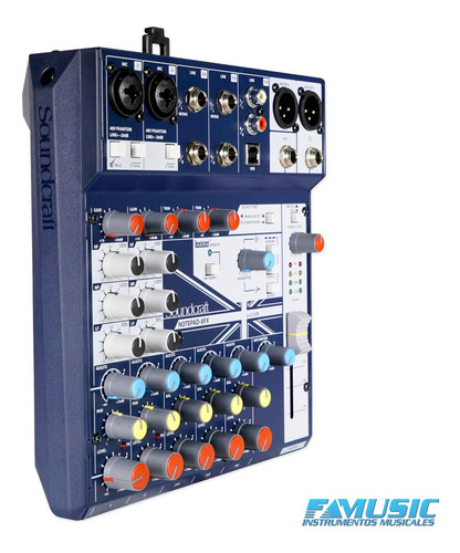 Imagen 5 de 10 de Consola Mixer Soundcraft Notepad-8fx Usb Efectos Cuotas