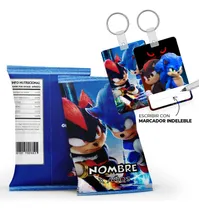 Comprar 20 Bolsitas Y 20 Identificadores P\u002F Mochilas Sonic Y Shadow