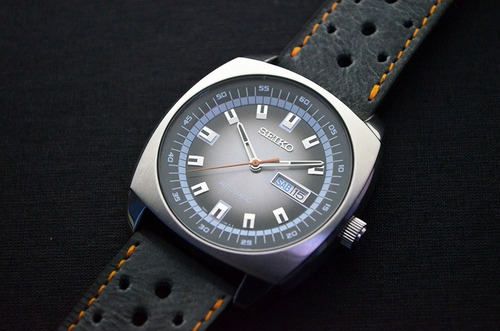 Seiko Gigante Cinza Snkm 97 - Estado De Novo - Lindo