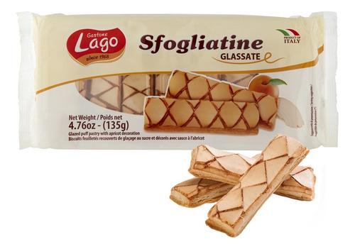 Biscoitos Italiano Sfogliatine Glassate Lago 135gr