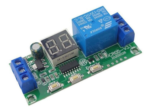 Temporizador Ajustable Relé 12v Multifunción 0.1s-99h