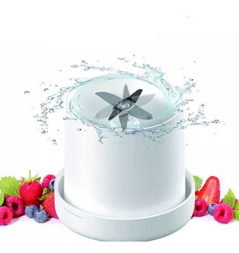 Mini Liquidificador Juicer Com Alça Portátil Rosa 420ml