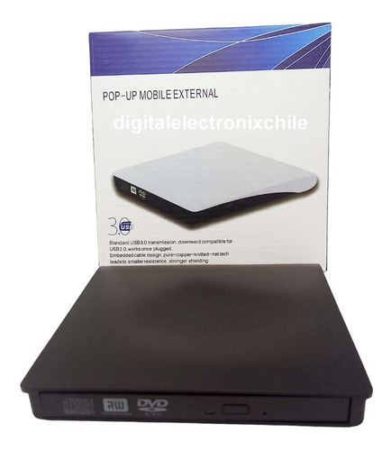 Grabador De Dvd-rw Y Cd Externo Usb 3.0 Todos Los Windows 