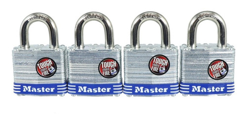 Kit De Candados Master Lock 3008d Juego De 4 Piezas 20800350