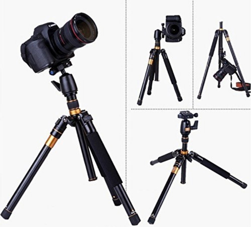 Imagen 5 de 9 de Tripode Monopie Compacto Fotografia Cenital Cabezal Q555