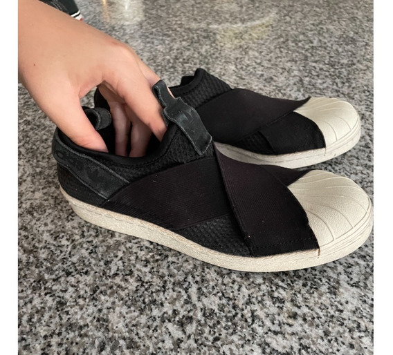 Zapatillas Superstar Slip On Negras Urbanas MercadoLibre 📦