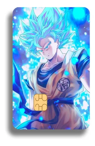 Adesivo Holográfico Goku Deus Super Saiyajin Blue