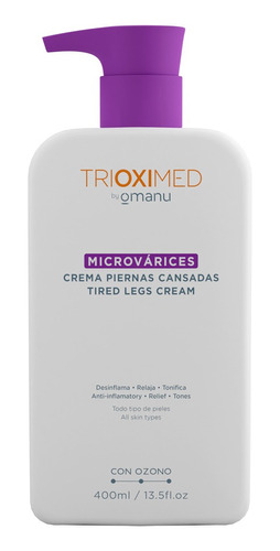 Trioximed Crema Para Microvárices Con Ozono 400 Ml