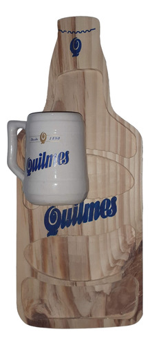 Tablas De Picada + Vaso De Cerámica Quilmes 