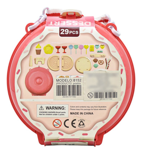 Juego De Postres Con Estuche De Dona 2 En 1 Dessert 8152
