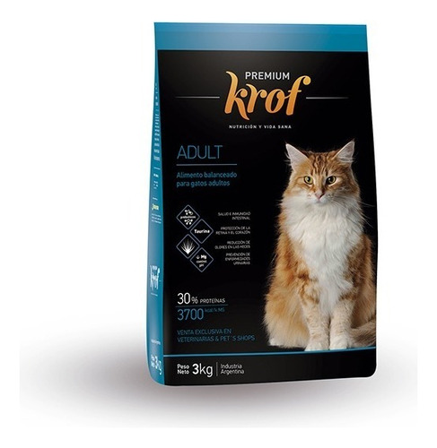 Krof Gato Adulto X 3kg - Vetgaray