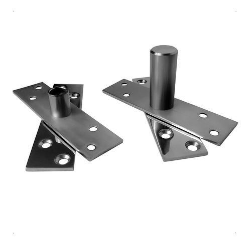 Kit 3 Pivotantes Para Porta Até 100 Kg Aço Inox Polido