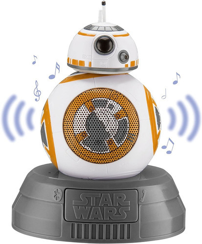 Disney Star Wars Bb-8 Bluetooth Speaker Ihome Color Blanco