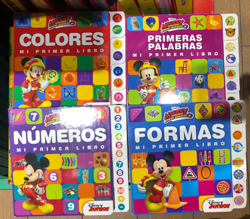 Libro Cuentos Acartonados Mickey Mouse 4 Tomos