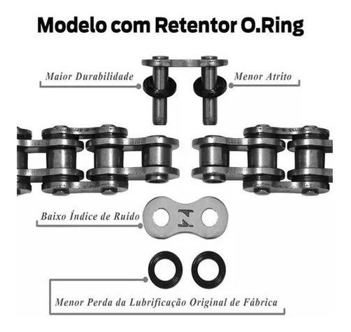 Kit Relação Vaz Kasinski Mirage 250 01-13 Com Retentor