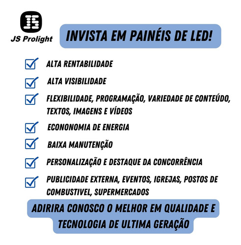 Painel Led P5 Outdoor Propaganda Publicidade Shows A Vista