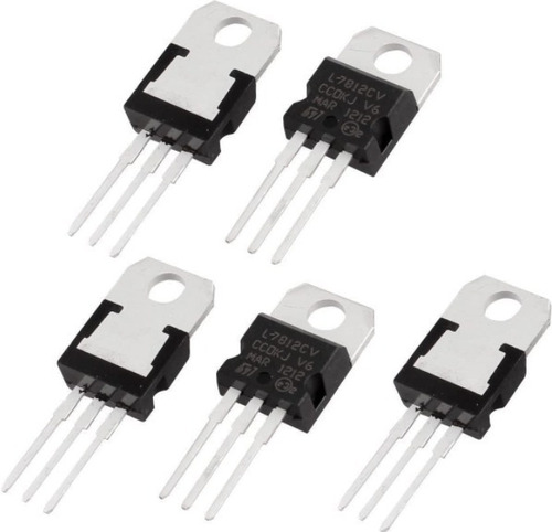 L7812 Circuito Integrado 12 V 1.5 A Original - 5 Reguladores