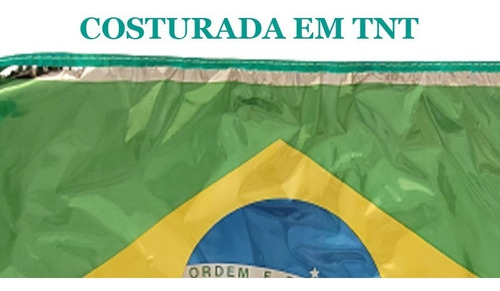Decoração Copa Do Mundo Bandeirinhas Metalizadas Brasil 10m