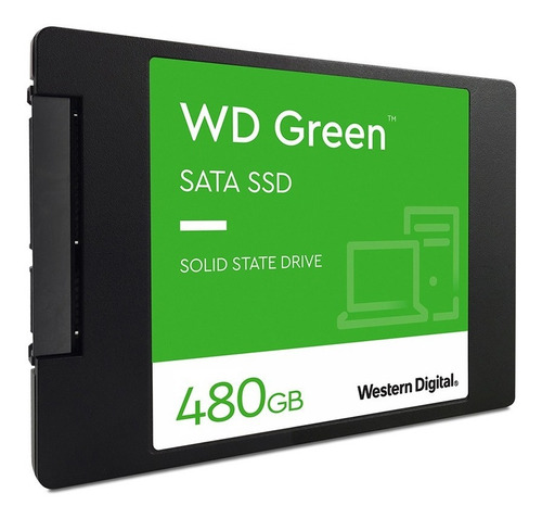 Imagen 2 de 6 de Wd Ssd Disco Green 480gb 2.5 Int Sata 3d