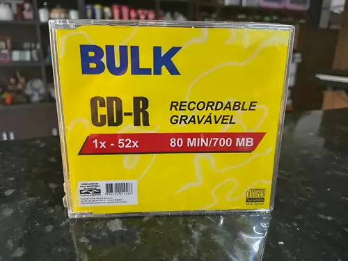 Cd Gravável Virgem, Cd-r 1x - 52x / 80 Min / 700 Mb | MercadoLivre