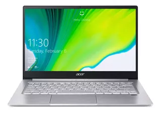 Laptop Acer Swift 3 SF314-42 pure silver 14", AMD Ryzen 7 4700U 8GB de RAM 512GB SSD, AMD Radeon Vega 7 1920x1080px Windows 10 Home