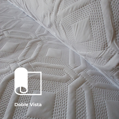 Edredon Ligero Colcha Ligera Doble Vista Adhed Textura Suave Color Blanco King Size Diseño De La Tela Blanco