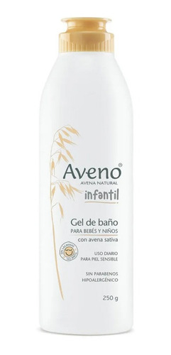 Aveno Gel De Baño Infantil Bebes Niños Con Avena 250g