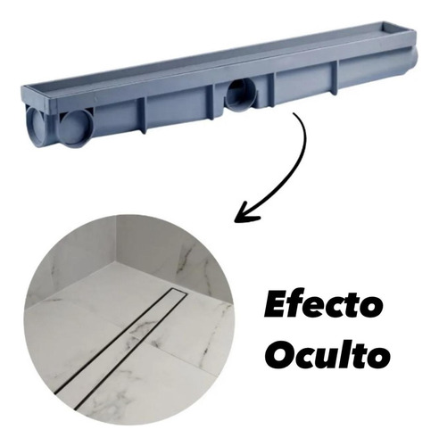 Rejilla Desagüe Lineal Oculto De 6x50 Cm Piso/porcelanato