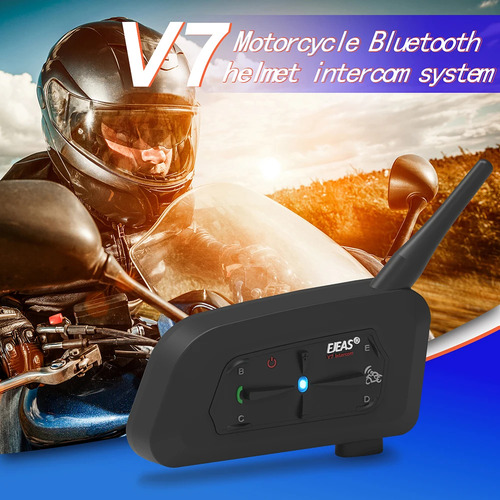 Auriculares Bluetooth Con Intercomunicador Para Casco De Mot