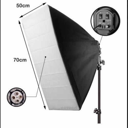 Kit 2 Softbox + Tripés Inclusos Ideal Para Videos E Fotos