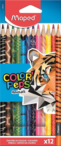 Lápis De Cor Maped Color'peps Animals - 12 Unidades