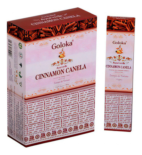 Incenso Cinnamon Canela Goloka 15gm