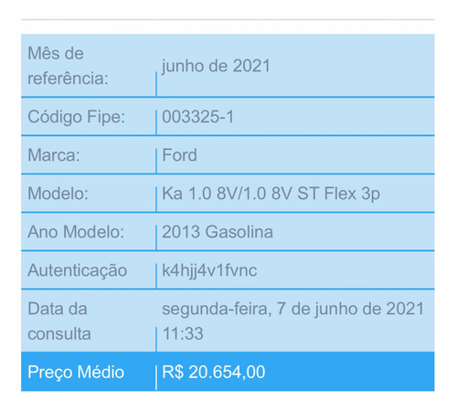 Ford Ka 2013 1.0 Flex 3p