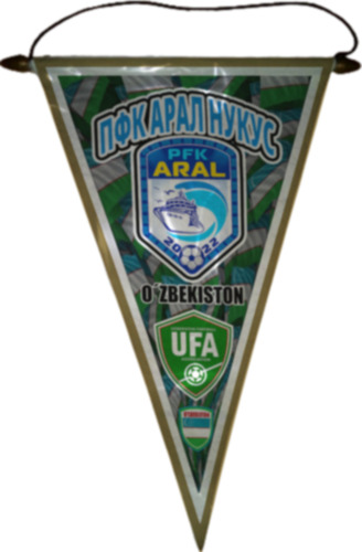 Banderin 37cm Full Color Futbol Uzbekistan Elegir Equipo Pfk Aral Nukusr Pfk Aral Nukusr
