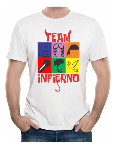 Playera Team Infierno, La Casa De Los Famosos